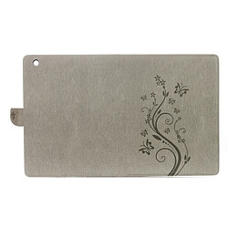 Wewoo Smart Cover gris pour iPad 4 fleurs pressées motif papillon flip horizontal PU étui en cuir avec boucle magnétique et titulaire fentes cartes porte-monnaie pas cher