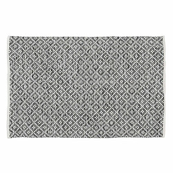 BigBuy Home Tapis Blanc Gris 70 % coton 30 % Polyester 120 x 180 cm