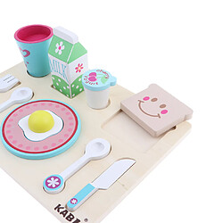 Avis Cuisine en Bois Créatif Petit Déjeuner Nourriture Coupe Jouet Ensemble Enfants Semblant Jouer