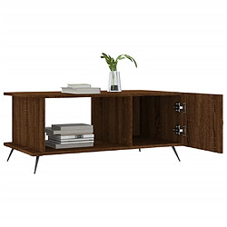 Avis vidaXL Table basse chêne marron 90x50x40 cm bois d'ingénierie