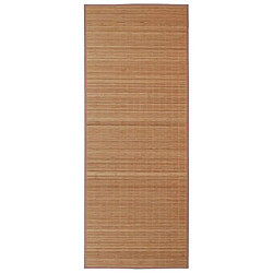 vidaXL Tapis en bambou marron à latte rectangulaire 120 x 180 cm