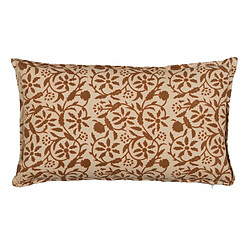 BigBuy Home Coussin Coton Marron Beige 50 x 30 cm