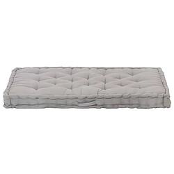 Acheter Decoshop26 coussin de canapé palette 100 % coton 120x80x10 cm gris DEC021812