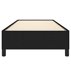 Maison Chic Lit adulte - Lit simple Cadre de lit,Structure du lit Contemporain Noir 100x200 cm Tissu -MN61469 pas cher