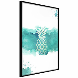 Paris Prix Affiche Murale Encadrée Pastel Pineapple 20 x 30 cm Noir