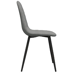 Acheter vidaXL Chaises à manger lot de 6 gris clair velours