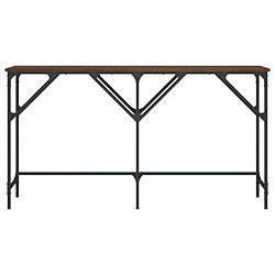 Avis vidaXL Table console chêne marron 140x29x75 cm bois d'ingénierie