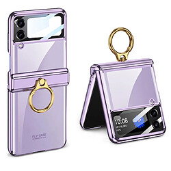 Coque en TPU anti-chute avec béquille pour votre Samsung Galaxy Z Flip4 5G - violet