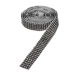 1 Rouleau 5 Rangées Strass Ruban Diamant Maille Wrap Rouleau Bricolage Artisanat Noir Blanc