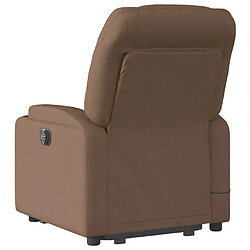 Acheter vidaXL Fauteuil de massage inclinable Marron Tissu