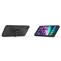 Wewoo Coque Housse de protection antichoc PC + TPU pour HuHonor Note 10, avec support d'anneau magnétique (Noir) pas cher