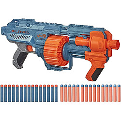 Nerf pistolet Shockwave RD-15 et flechettes Elite 2.0 Officielles bleu orange