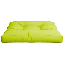 Acheter vidaXL Coussin de palette vert brillant 70x70x12 cm tissu