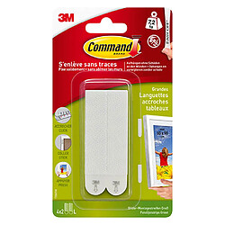 Languettes adhésives 3M Command™ pour tableaux.