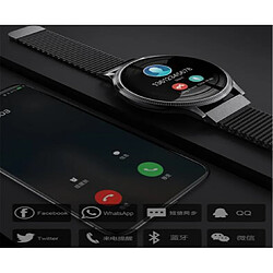 Avis YP Select 1.22 pouces Écran couleur Pression artérielle Moniteur de fréquence cardiaque Sport Bluetooth Montre-bracelet intelligente-Noir