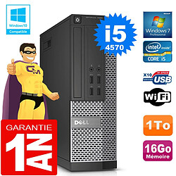 PC DELL 7020 SFF Core I5-4570 Ram 16Go Disque 1 To Graveur DVD Wifi W7 - Occasion