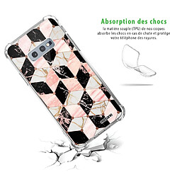 Avis Coque Samsung Galaxy S10e anti-choc souple avec angles renforcés transparente Cubes Marbres Evetane