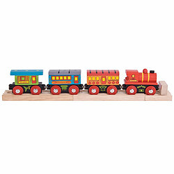 Bigjigs Rail Moteur et wagons de train de voyageurs