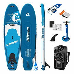 Planche de Paddle Surf Gonflable avec Accessoires Paddle Surf Cressi-Sub NA021020 Bleu