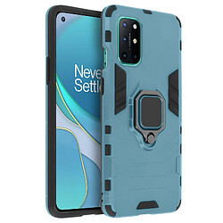 Avizar Coque OnePlus 8T Hybride Antichoc Bague Métallique Support Vidéo bleu