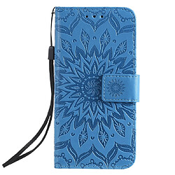 Wewoo Coque Étui en cuir PU avec empreinte horizontale à motif de tournesol pour iPhone 11 Pro support et logements cartes portefeuille et lanière