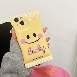 GUPBOO Étui pour iPhone11 sortir la langue smiley expression simple coque de téléphone portable bonbons créatif