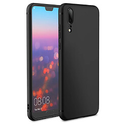 Coque Souple Silicone Pour Huawei P30 Lite Noir + Verre Trempé Anti chocs et Rayures Vitre de Protection Little Boutik®