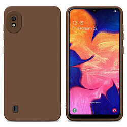 Cadorabo Coque Samsung Galaxy A10 Etui en Marron