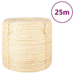 vidaXL Corde 100 % sisal 6 mm 25 m