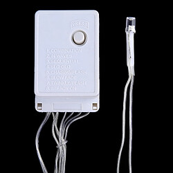 Wewoo Guirlande 3m Longueur x 2m Hauteur 12W 200 LEDs Réticule String Devoration Lights avec le joint d'extrémité et contrôleur multifonctions, prise américaine, AC 110V lumière blanche pas cher