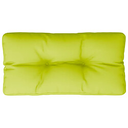 vidaXL Coussin de palette vert vif 70x40x12 cm tissu