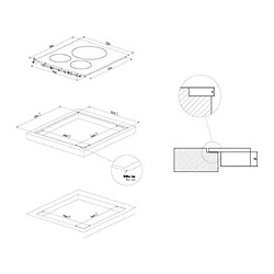 Rosieres Plaque induction RSTP634MC/G3, Origine, 3 foyers, 3 boosters pas cher