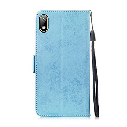 Avis Wewoo Housse Coque Pour Huawei Y5 2019 / Honor 8s Retro Horizontal Flip PU en cuir avec fentes cartes et support bleu