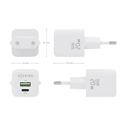 Avis Chargeur mural Aisens ASCH-20W2P010-W Blanc 20 W (1 Unité)