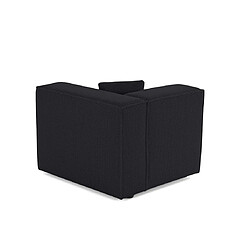 Lisa Design Arty - Module d'assise Droit - Noir pas cher