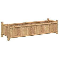 vidaXL Jardinière 100x30x25 cm bambou