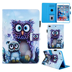 Etui en PU Animal Series porte-cartes chouettes pour votre Apple iPad mini 4/3/2/1