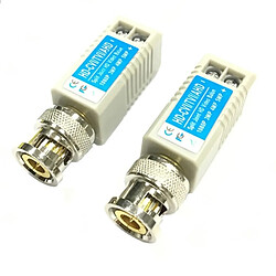 Wewoo Balun vidéo 2 PCS Anpwoo 100B version mise à niveau Coaxial à vis Coaxial HD-CVI / AHD / CVI 1CH Transmetteur passif