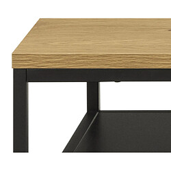 Acheter Lisa Design Salida - table basse - bois et métal noir - 120 cm