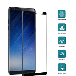 Wewoo Film de verre trempé 25 PCS pour Galaxy Note 8 Protecteur d'écran en non-plein écran de dureté de surface 3D 9H 9H Noir