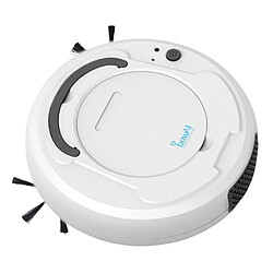 Aspirateur Robotique De Nettoyage De Sol 3-en-1 Smart Automatic Low Noise White