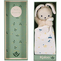 Kaloo Carre douceur doudou lapin blanc delicat pas cher