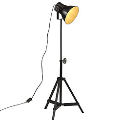 vidaXL Lampadaire 25 W noir 35x35x65/95 cm E27