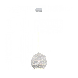 Luminaire Center Suspension moderne Palermo blanche 1 Ampoule