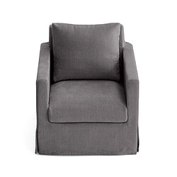 Lisa Design Serena - fauteuil déhoussable en velours pas cher