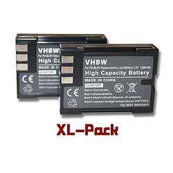 vhbw set de 2 batteries 1200mAh pour appareil photo Olympus Camedia C-7070, Camedia C-8080 wide Zoom remplace PS-BLM1