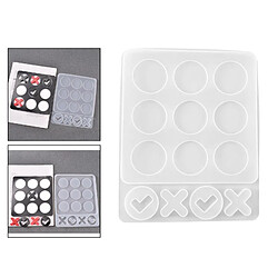 Résine Époxy Résine Moules Moules de Résine Silicone Moules Tic-Tac-Toe Jeu Jouets Artisanat, Silicone Moule En Résine pour les Bijoux, savon, de