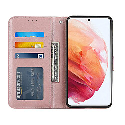 Acheter Universal Samsung Galaxy S21 5G COURTURE COURTURE COUVERTURE MAGNÉTIQUE PRIUM ETUI COQUE - ROSE