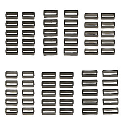 20pcs Passant Bracelet Noir Montre 18mm, 20mm Noir pas cher