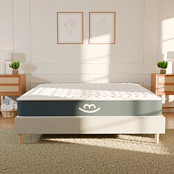 Morphea France Matelas Hybride 120x190x22cm MILA - Mousse avec Ressorts Ensachés - soutien mi-ferme - Morphea